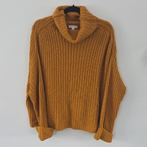 Leith Sweaters - Leith Mustard Knit Sweater
